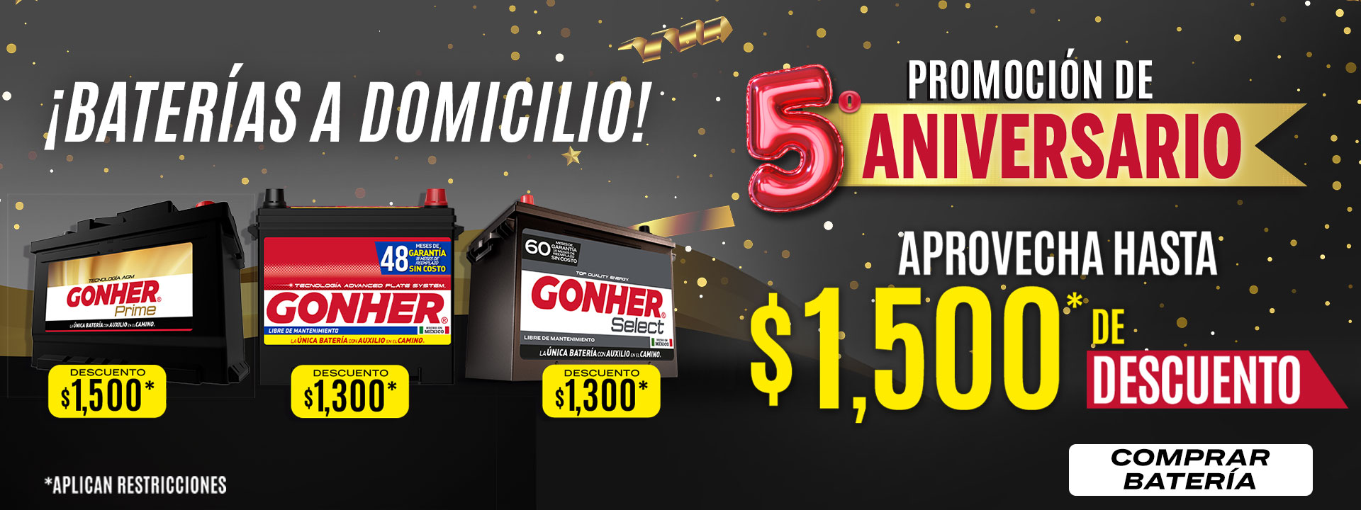 pilas para coche a domicilio