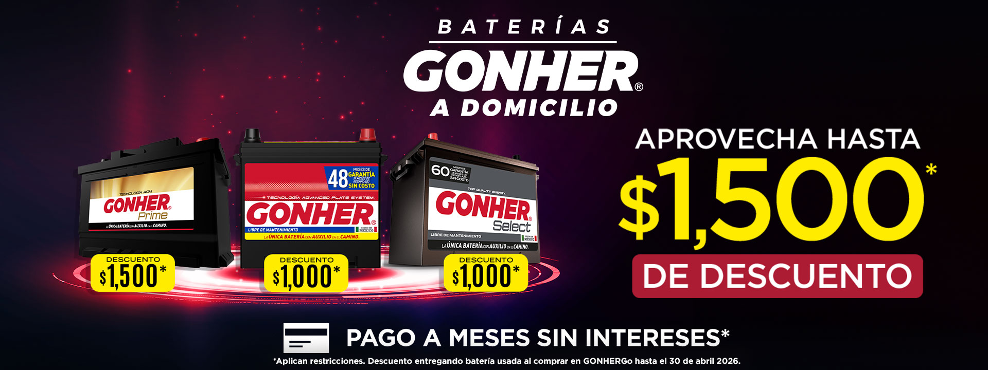 baterías para auto a domicilio gonhergo