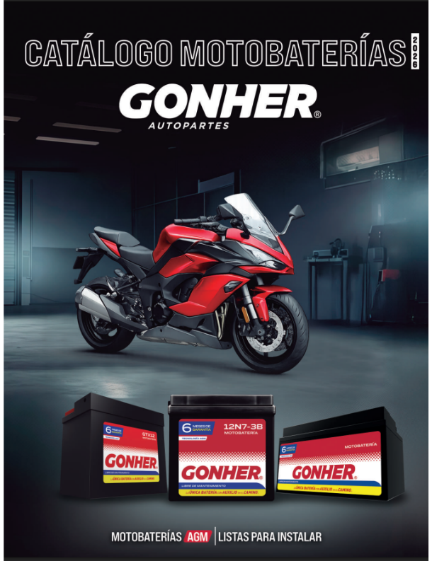 catalogo motobaterias gonher