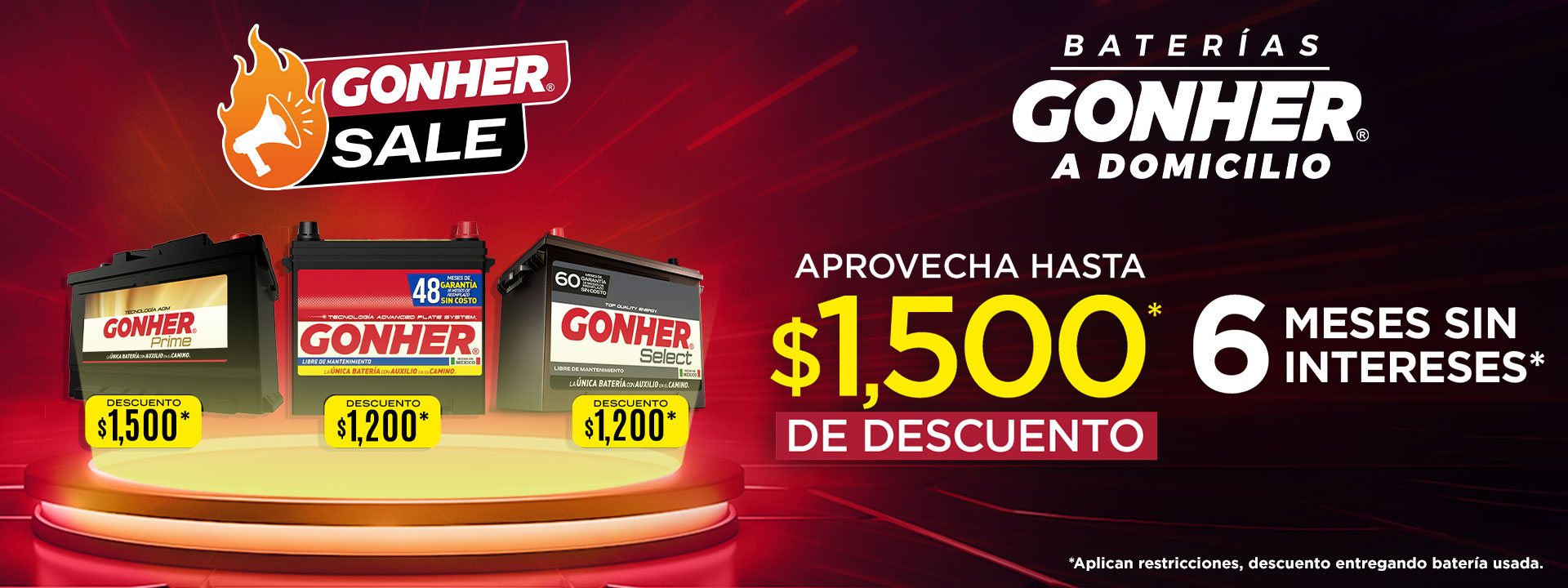 baterias a domicilio gonher