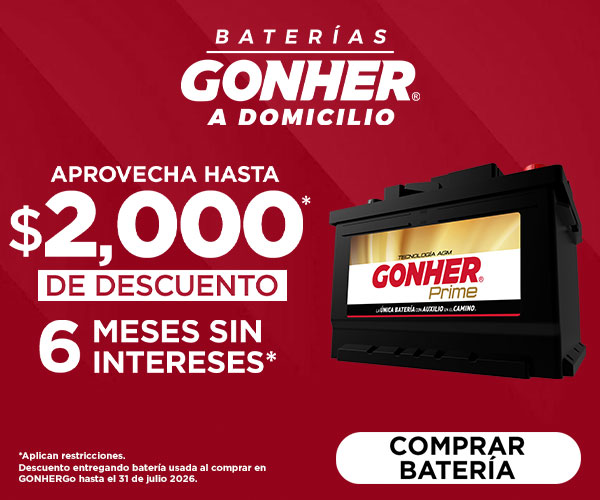 baterias gonher a domicilio