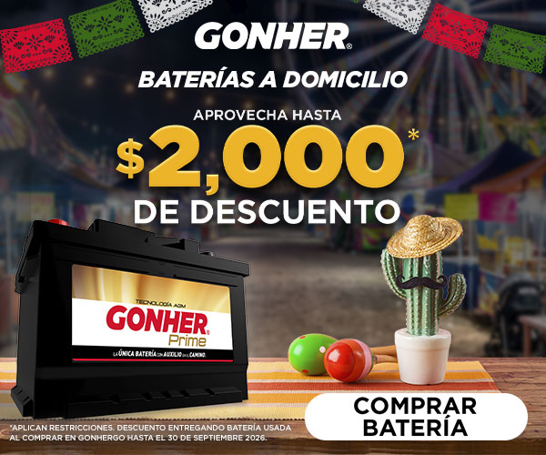 baterias gonher a domicilio