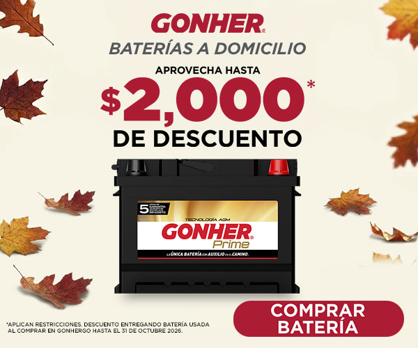 baterias gonher a domicilio
