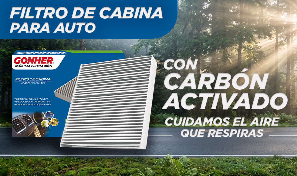 filtro de cabina para carro gonher